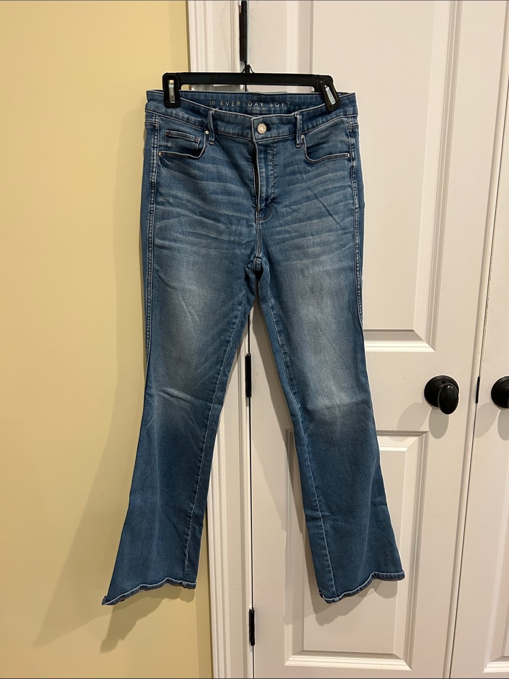 White House Black Market Light Blue Flare Jeans
